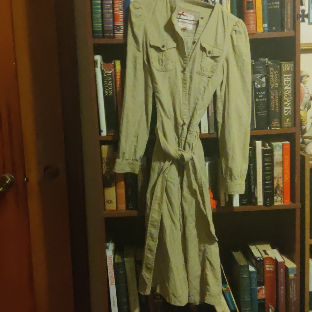 Banana Republic cool button down cordoroy dress!